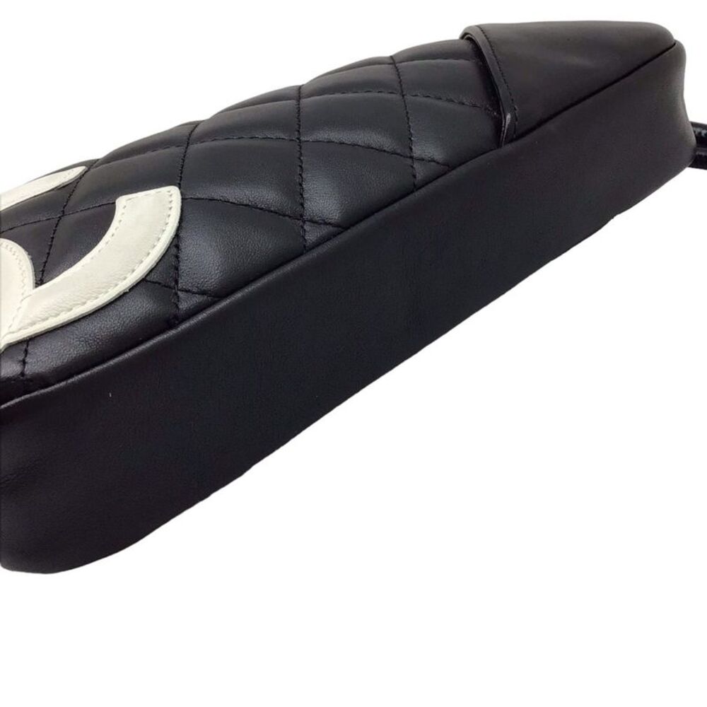 Chanel Cambon Line Black Leather Shoulder Bag (Pre-Owned) - Picture 6 of 10